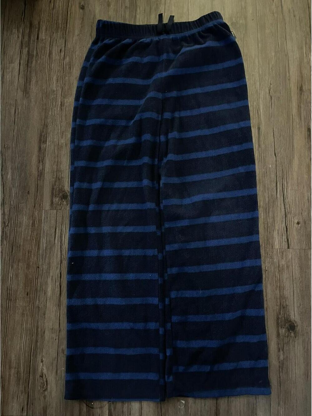 Y2K Eddie Bauer Blue Striped Sleepwear Pajama Pants Sz S